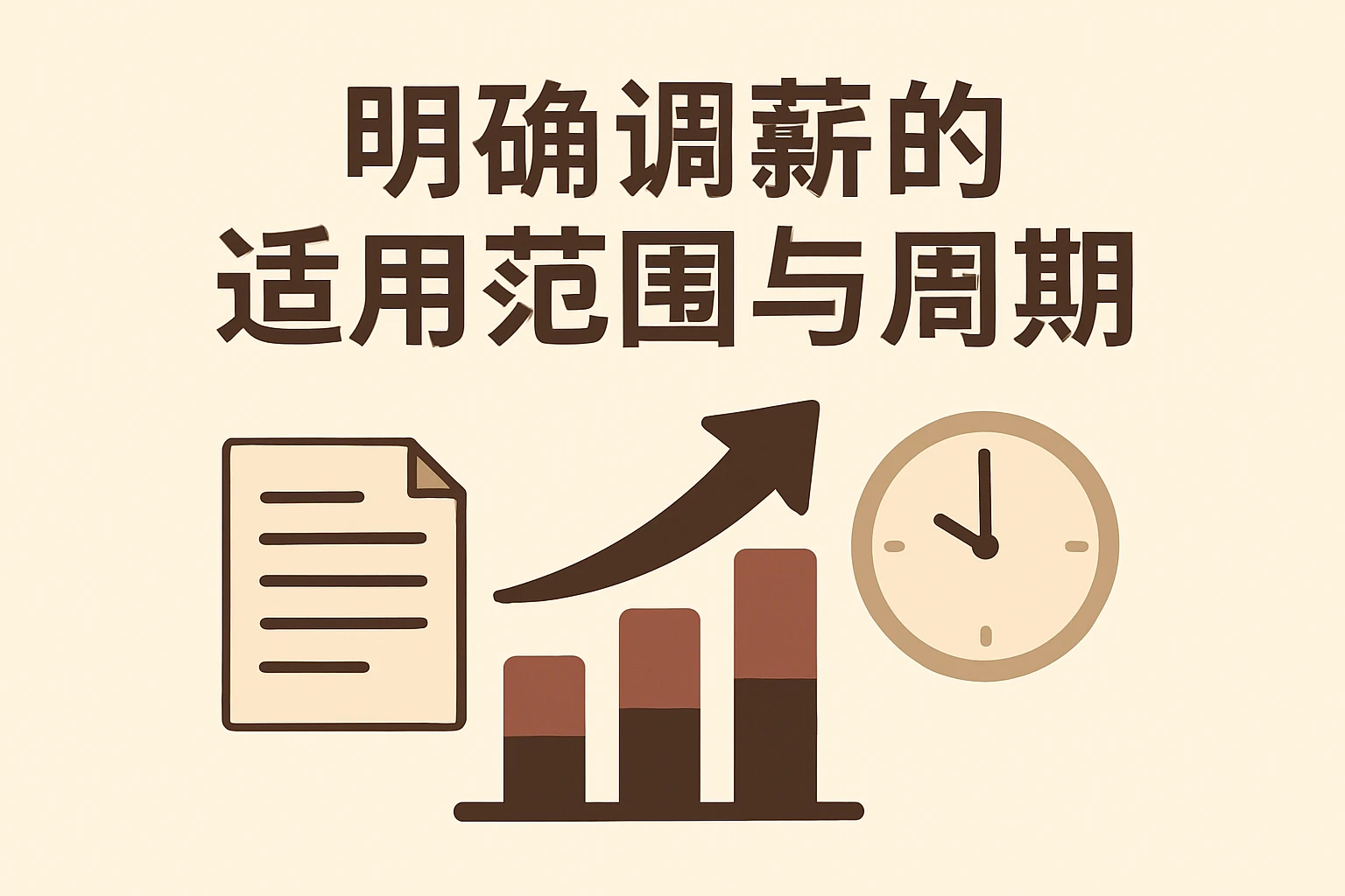明确调薪的适用范围与周期