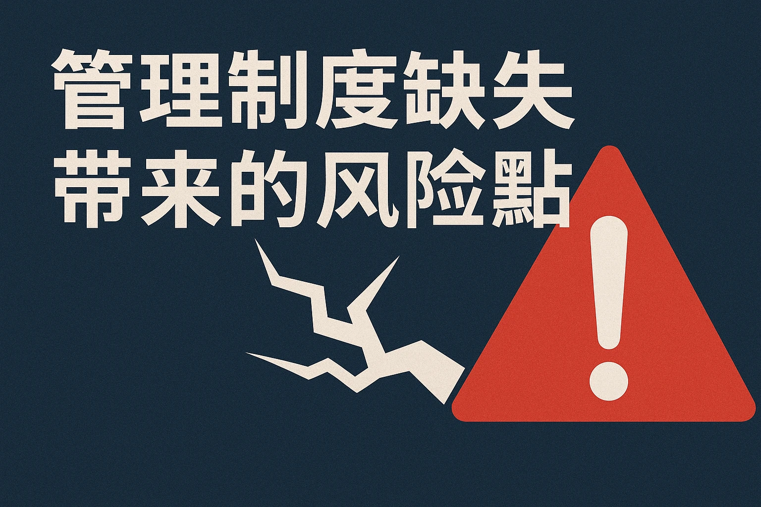 管理制度缺失带来的风险点