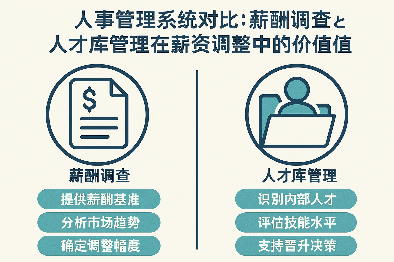 人事管理系统对比：薪酬调查与人才库管理在薪资调整中的价值