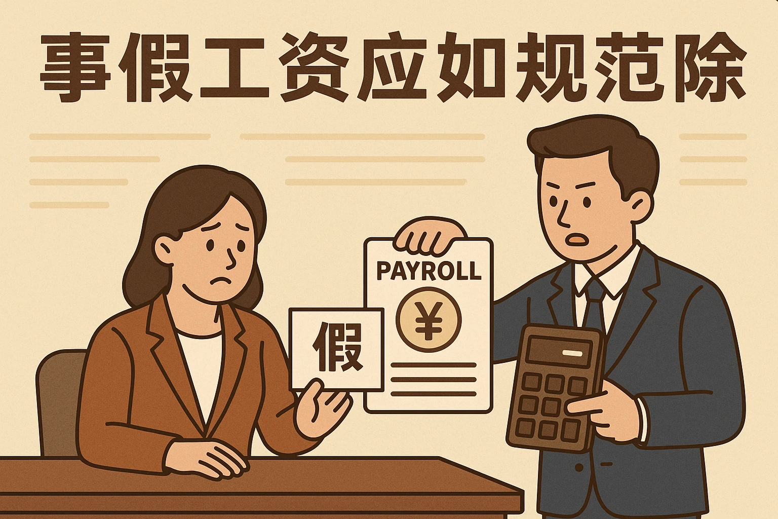 2. 事假工资应如何规范扣除