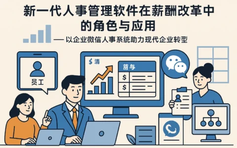 新一代人事管理软件在薪酬改革中的角色与应用——以企业微信人事系统助力现代企业转型