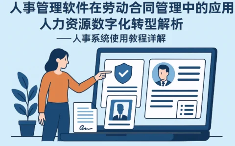 人事管理软件在劳动合同管理中的应用与人力资源数字化转型解析——人事系统使用教程详解