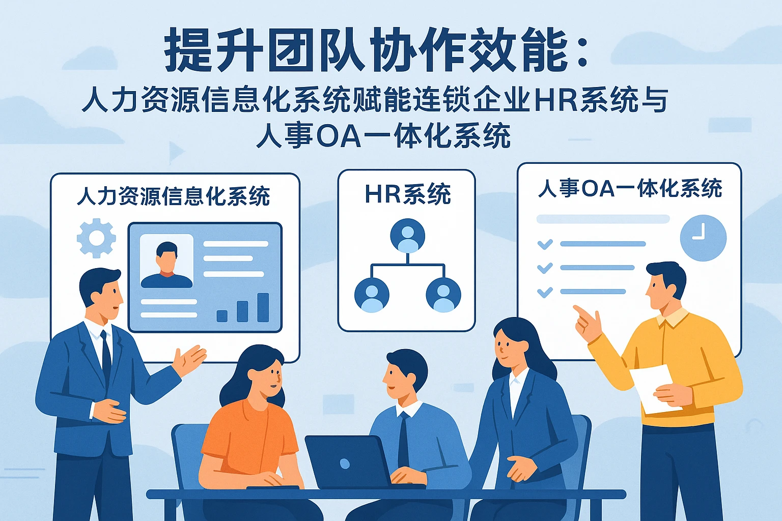 提升团队协作效能：人力资源信息化系统赋能连锁企业HR系统与人事OA一体化系统