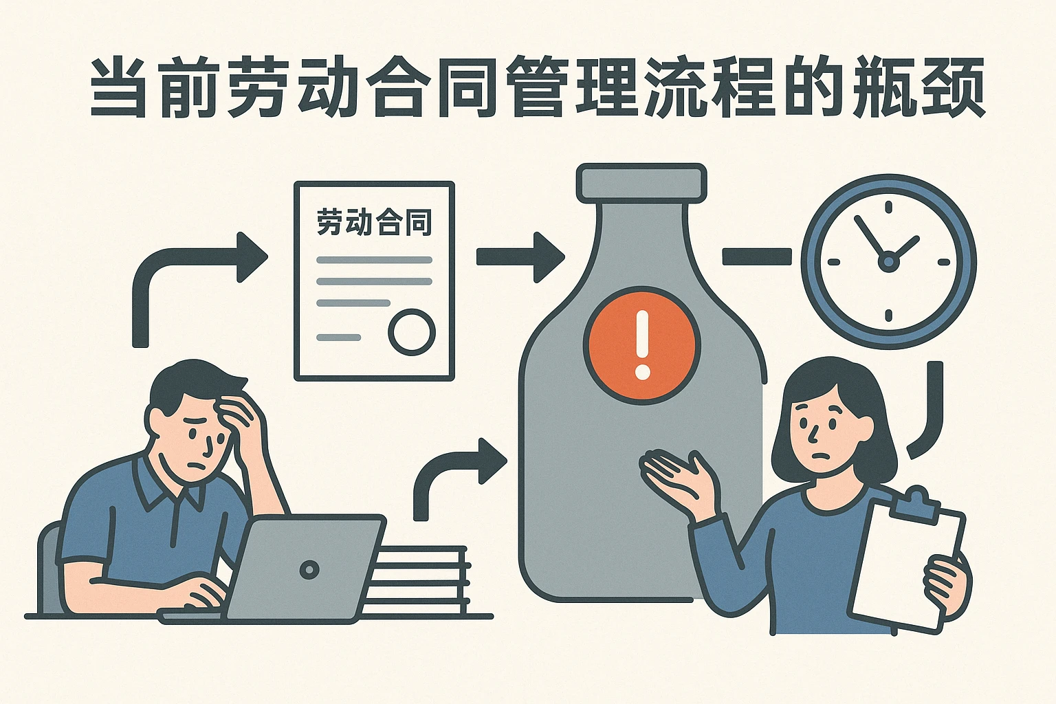 当前劳动合同管理流程的瓶颈
