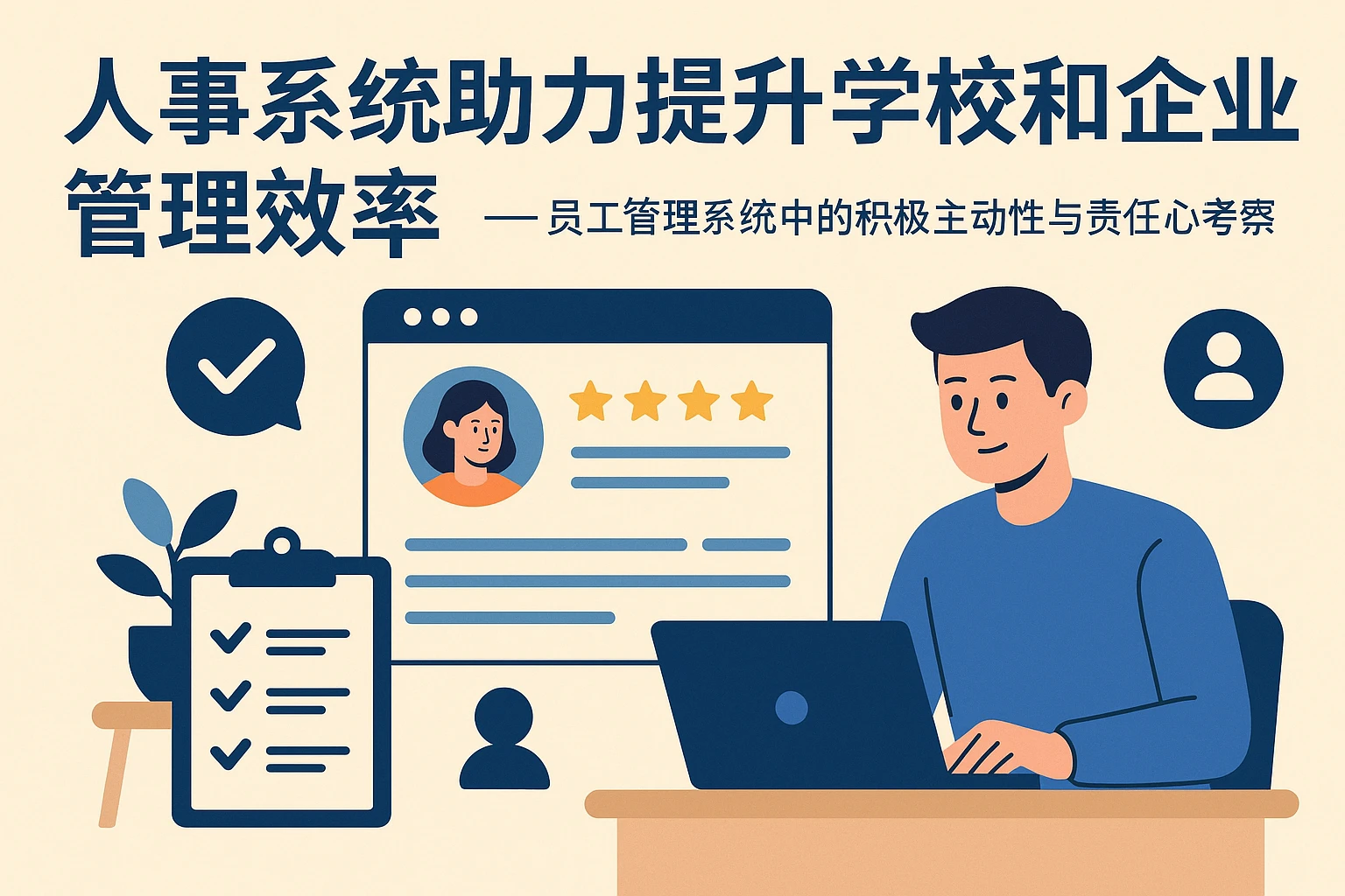 人事系统助力提升学校和企业管理效率 —— 员工管理系统中的积极主动性与责任心考察