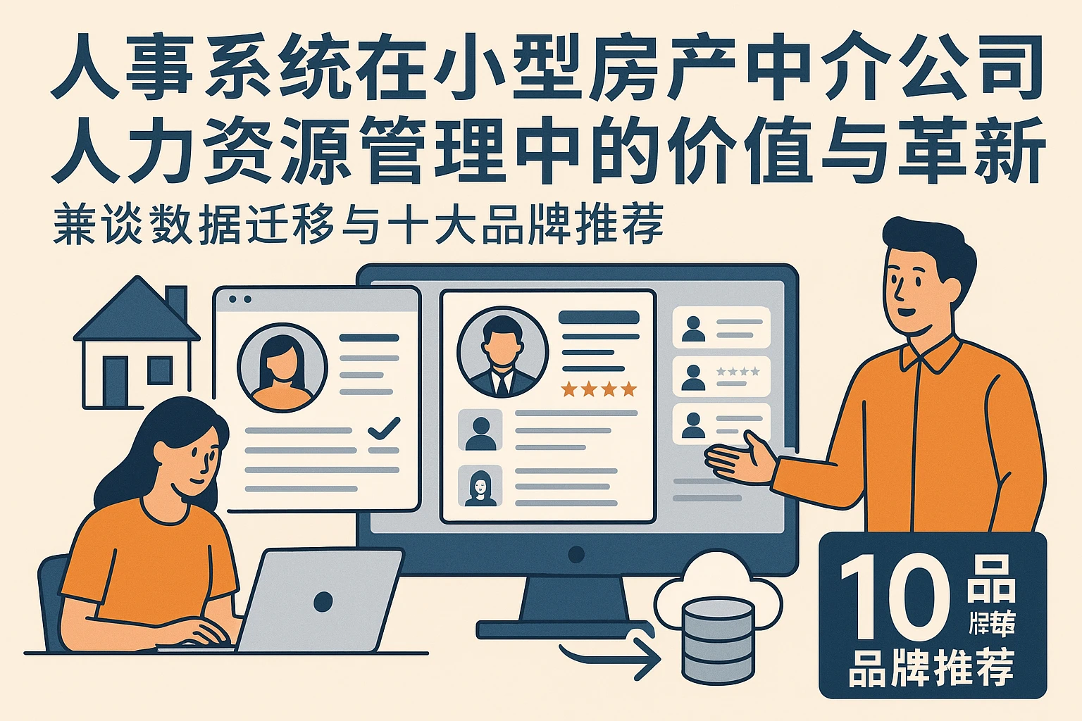 人事系统在小型房产中介公司人力资源管理中的价值与革新——兼谈数据迁移与十大品牌推荐