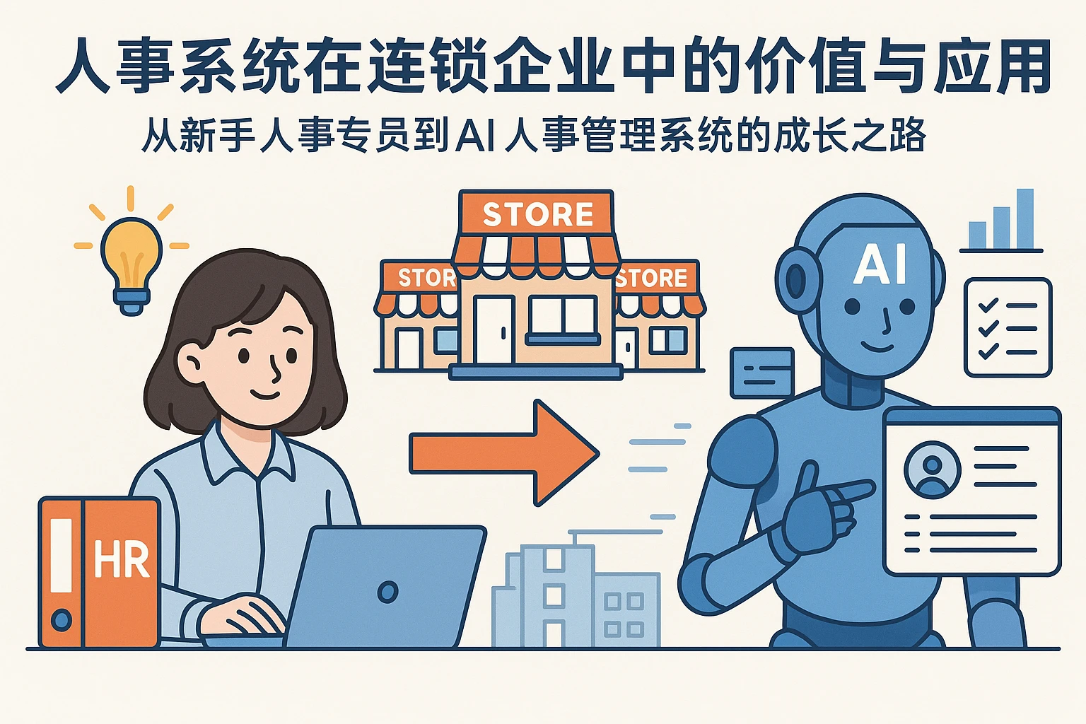 人事系统在连锁企业中的价值与应用——从新手人事专员到AI人事管理系统的成长之路