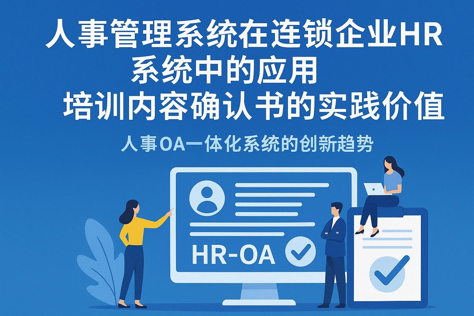 人事管理系统在连锁企业HR系统中的应用与培训内容确认书的实践价值——人事OA一体化系统的创新趋势