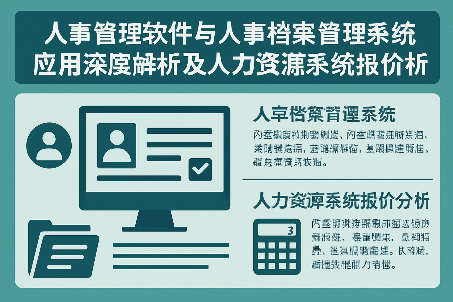 人事管理软件与人事档案管理系统应用深度解析及人力资源系统报价分析