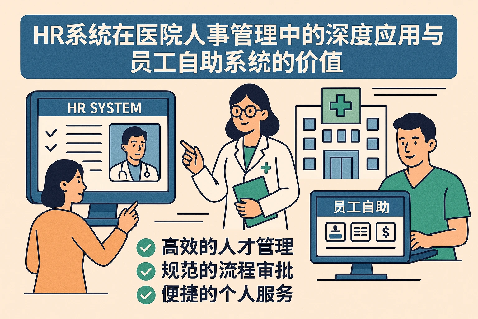 HR系统在医院人事管理中的深度应用与员工自助系统的价值