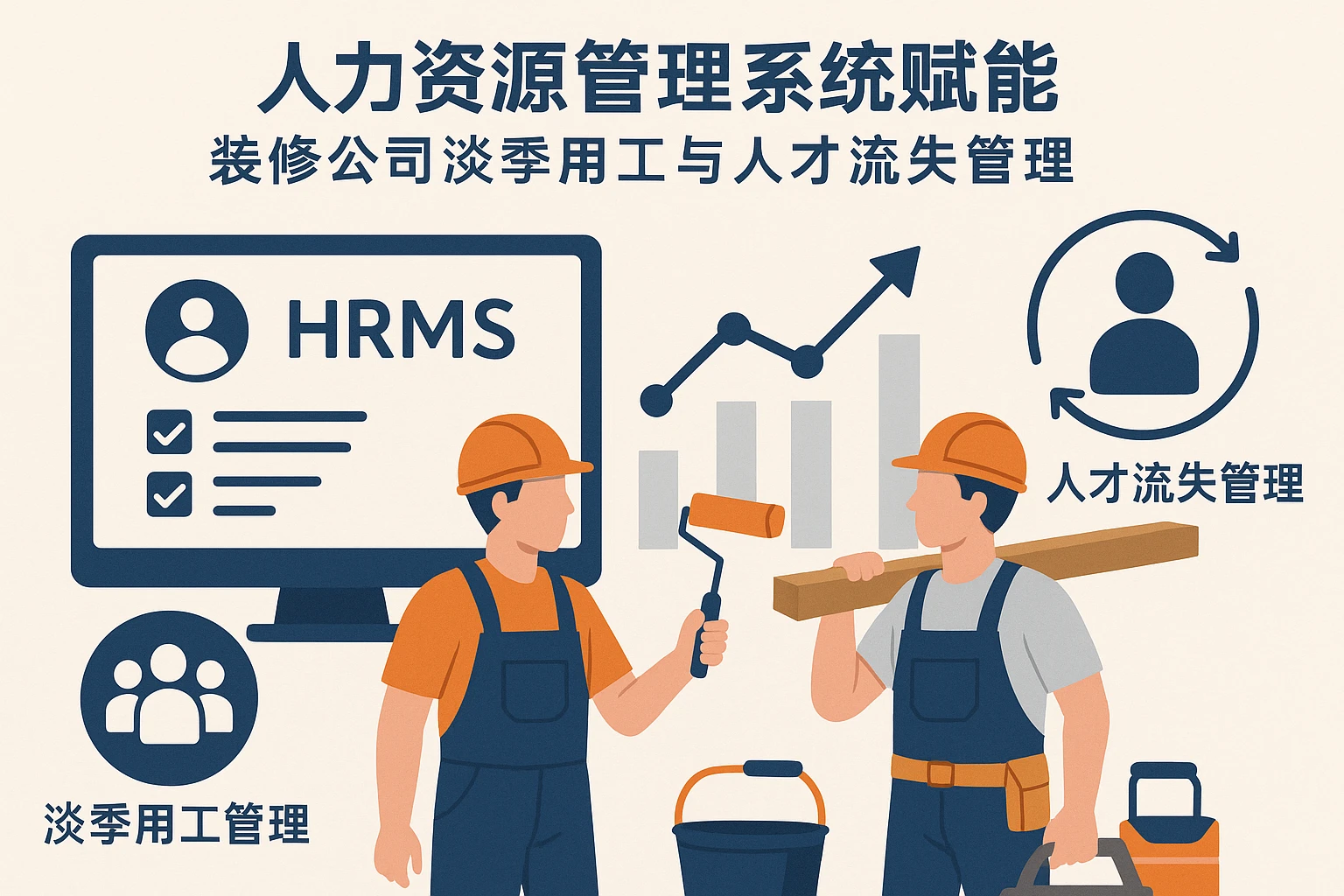 人力资源管理系统赋能装修公司淡季用工与人才流失管理