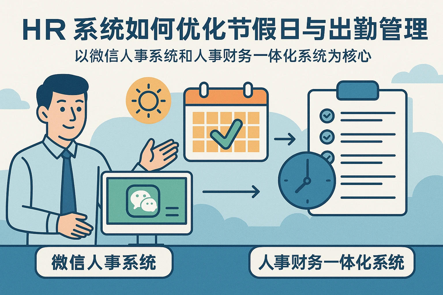 HR系统如何优化节假日与出勤管理——以微信人事系统和人事财务一体化系统为核心