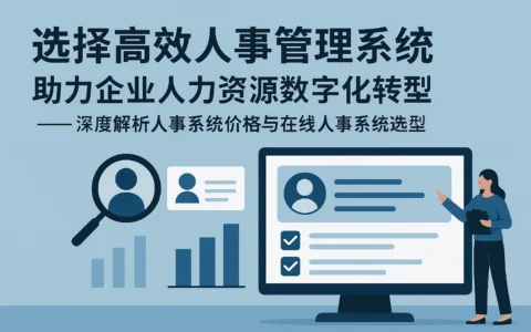 选择高效人事管理系统，助力企业人力资源数字化转型——深度解析人事系统价格与在线人事系统选型
