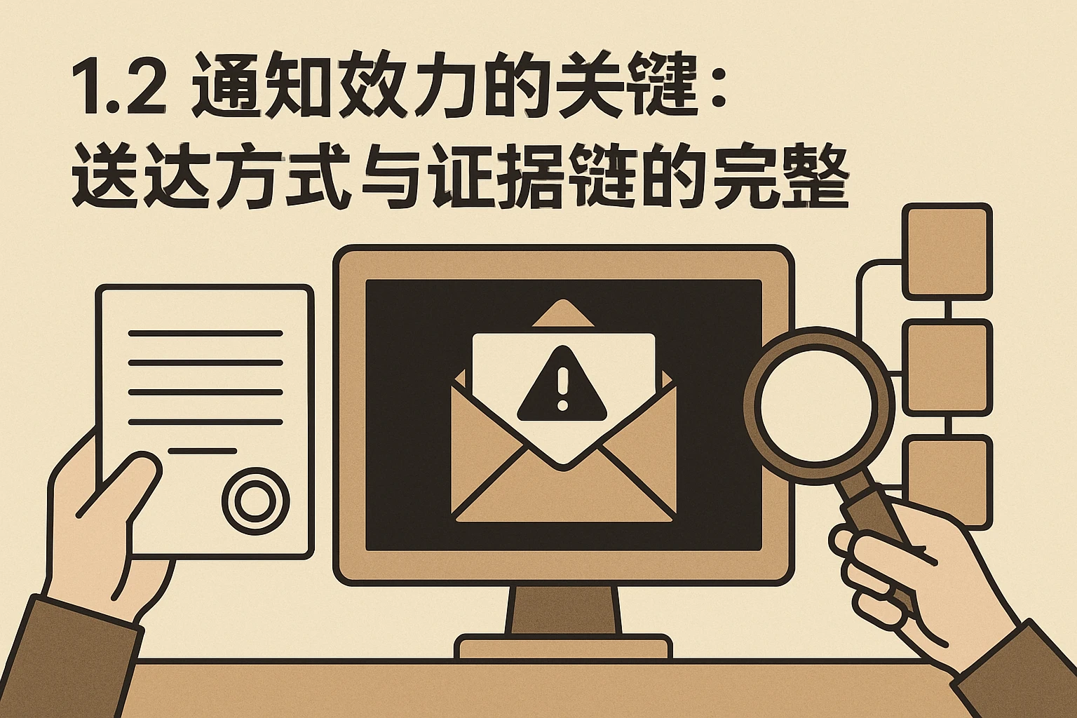 1.2 通知效力的关键：送达方式与证据链的完整