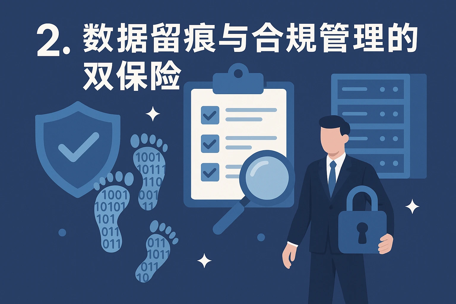 2. 数据留痕与合规管理的双保险