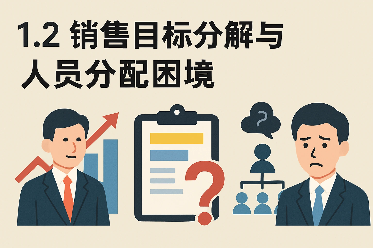 1.2 销售目标分解与人员分配困境