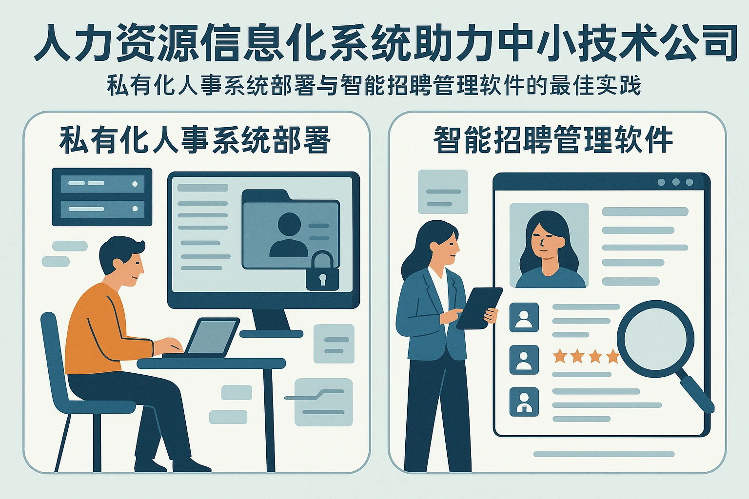 人力资源信息化系统助力中小技术公司：私有化人事系统部署与智能招聘管理软件的最佳实践
