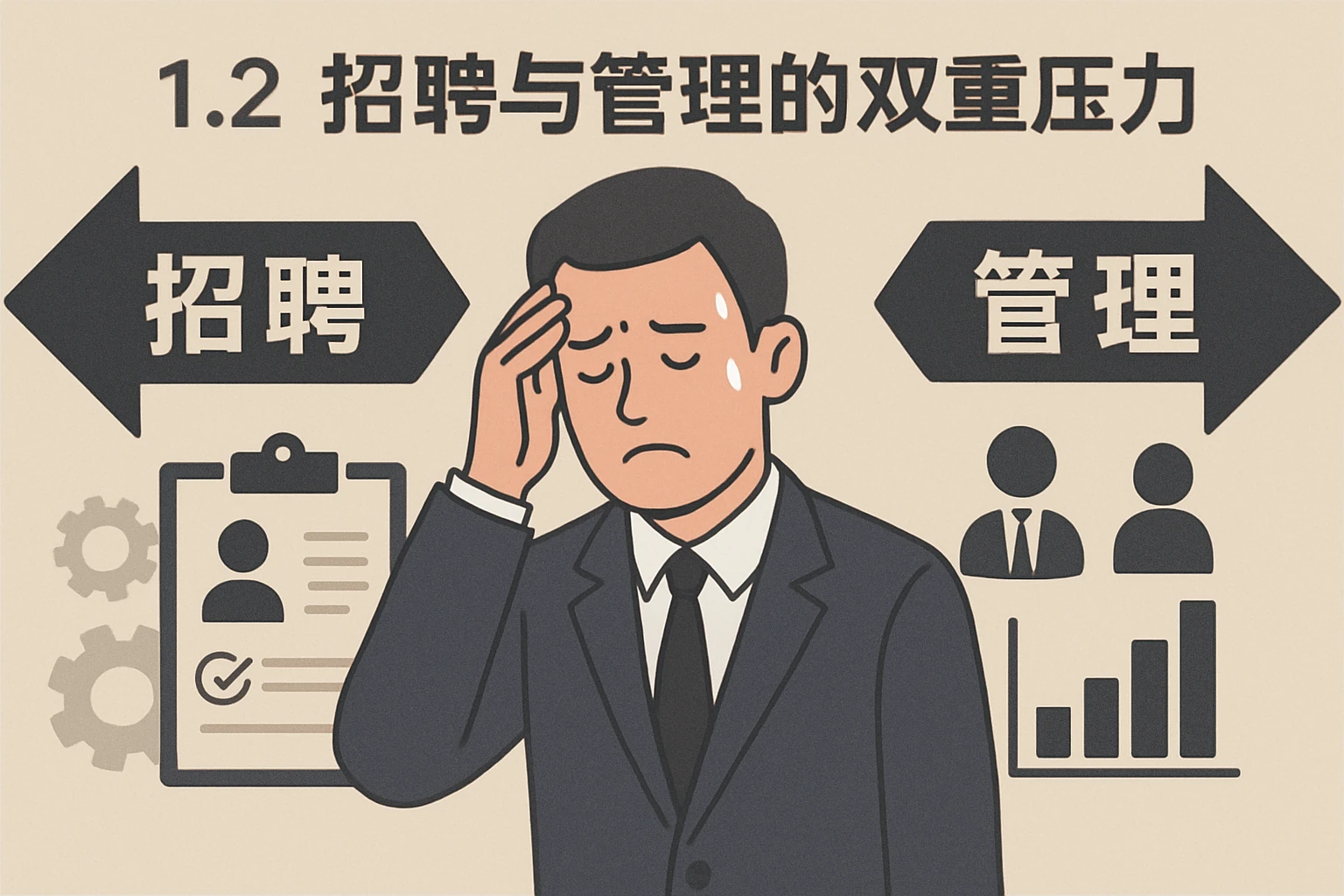 1.2 招聘与管理的双重压力