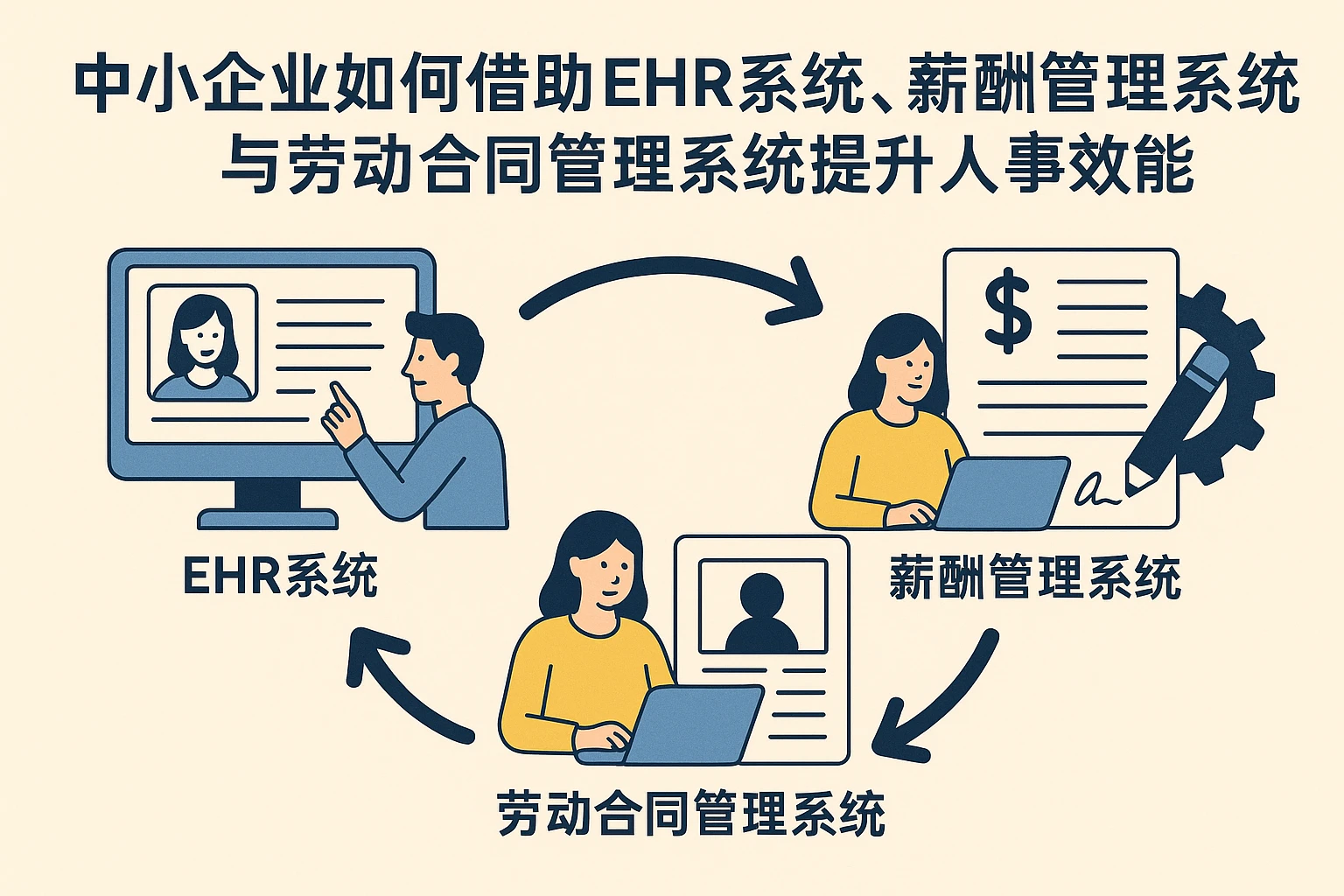 中小企业如何借助EHR系统、薪酬管理系统与劳动合同管理系统提升人事效能
