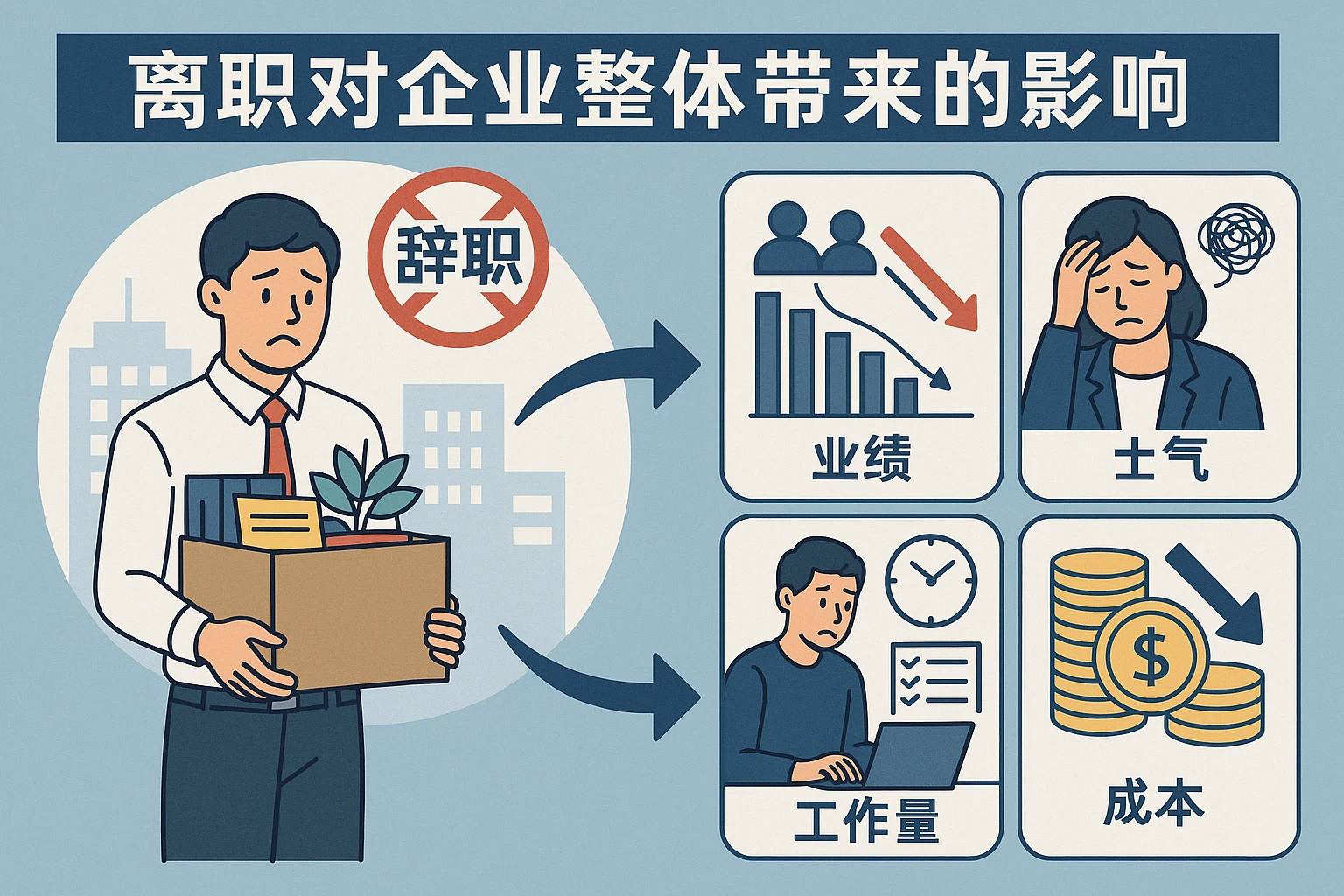 离职对企业整体带来的影响