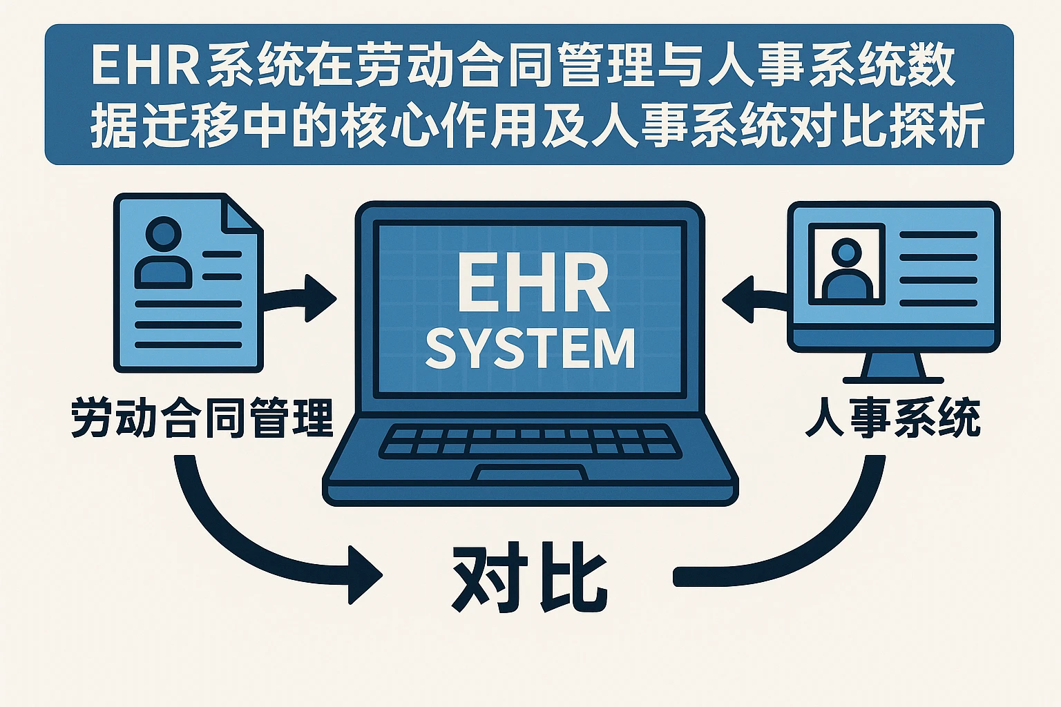 EHR系统在劳动合同管理与人事系统数据迁移中的核心作用及人事系统对比探析