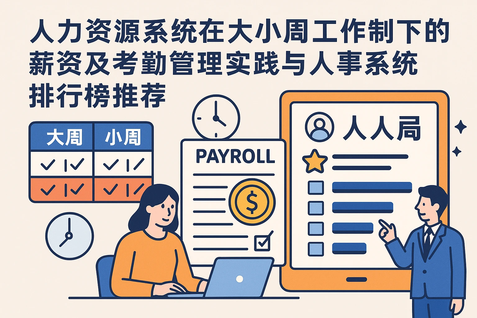 人力资源系统在大小周工作制下的薪资及考勤管理实践与人事系统排行榜推荐