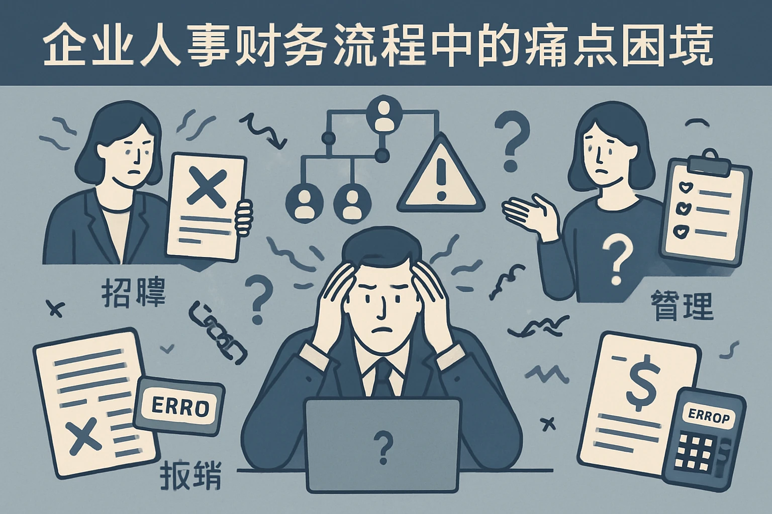 企业人事财务流程中的痛点困境
