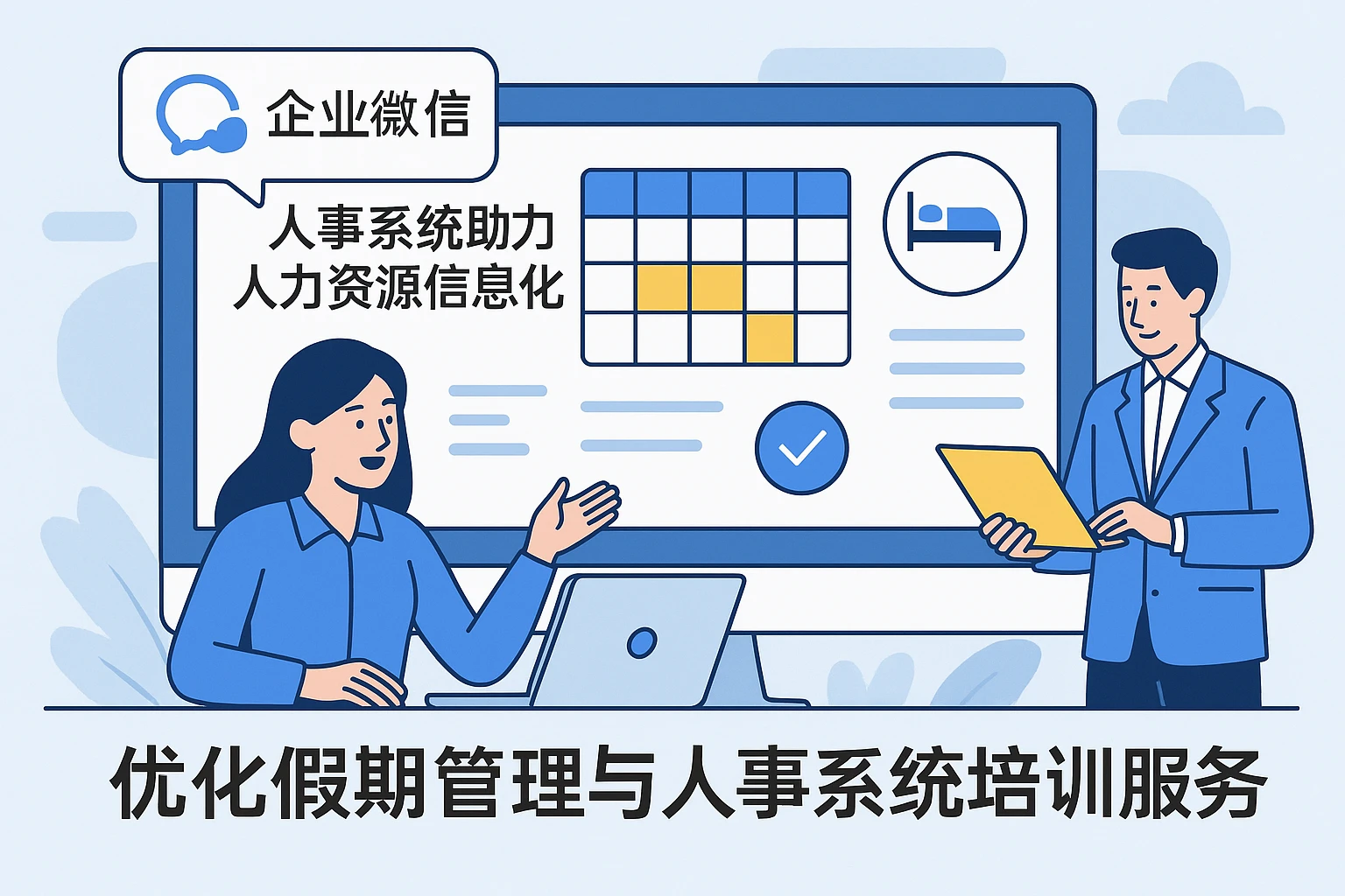 企业微信人事系统助力人力资源信息化，优化假期管理与人事系统培训服务