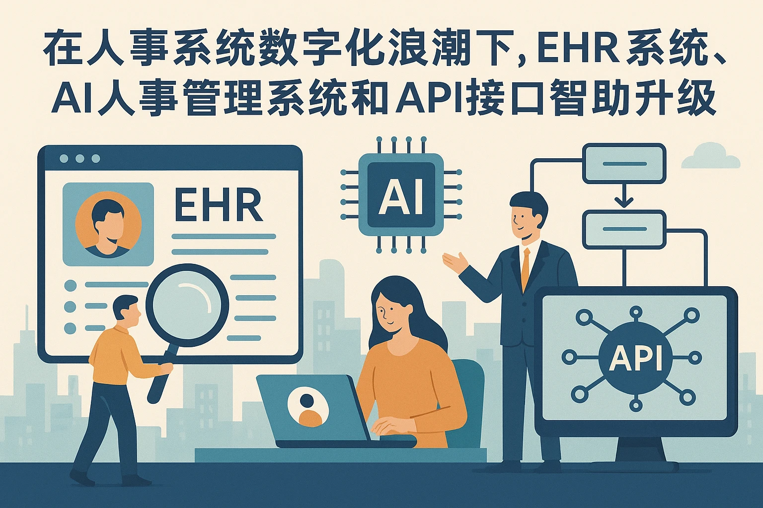 在人事系统数字化浪潮下，EHR系统、AI人事管理系统和API接口助力三线城市招聘升级