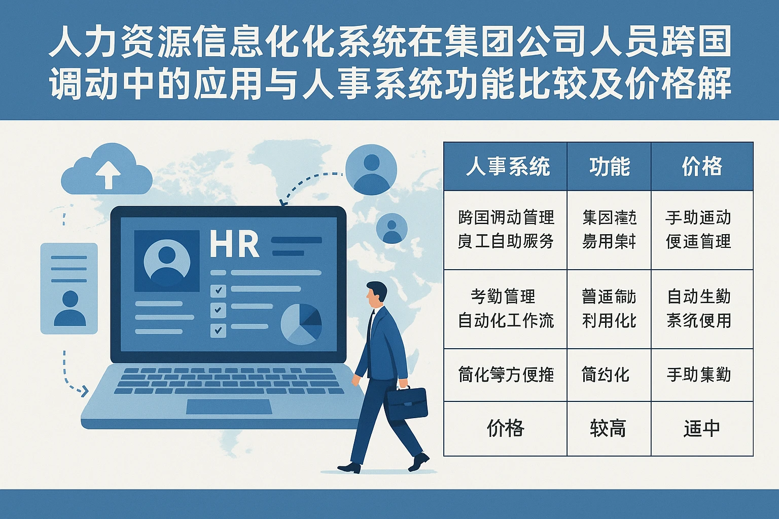 人力资源信息化系统在集团公司人员跨国调动中的应用与人事系统功能比较及价格解析