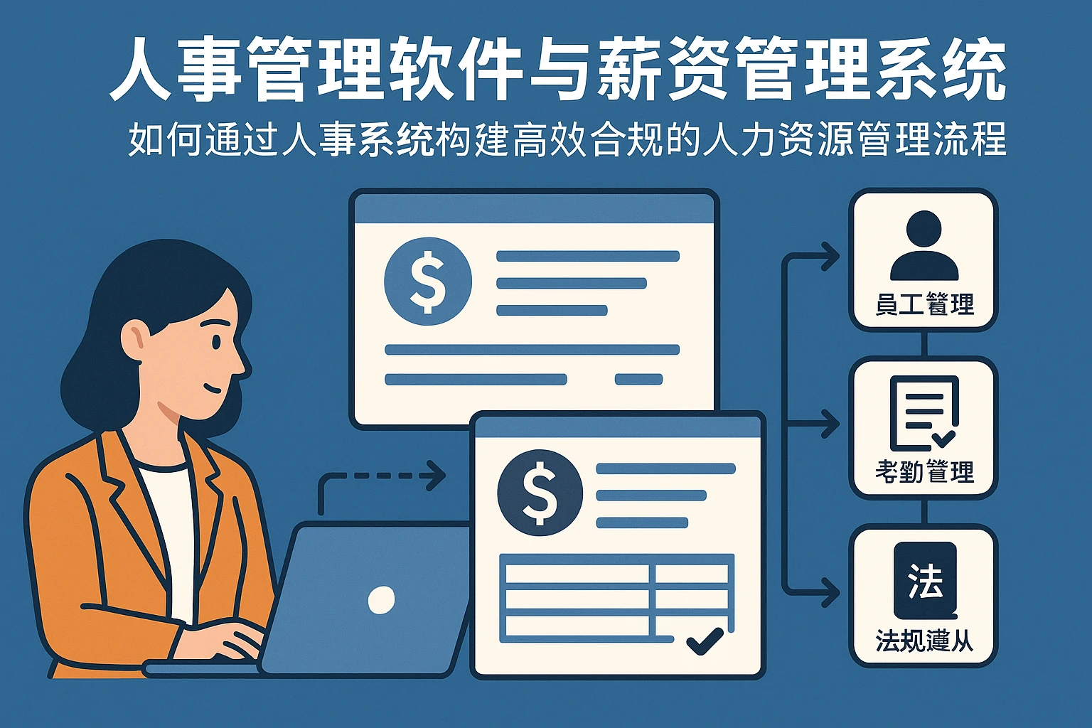 人事管理软件与薪资管理系统：如何通过人事系统构建高效合规的人力资源管理流程