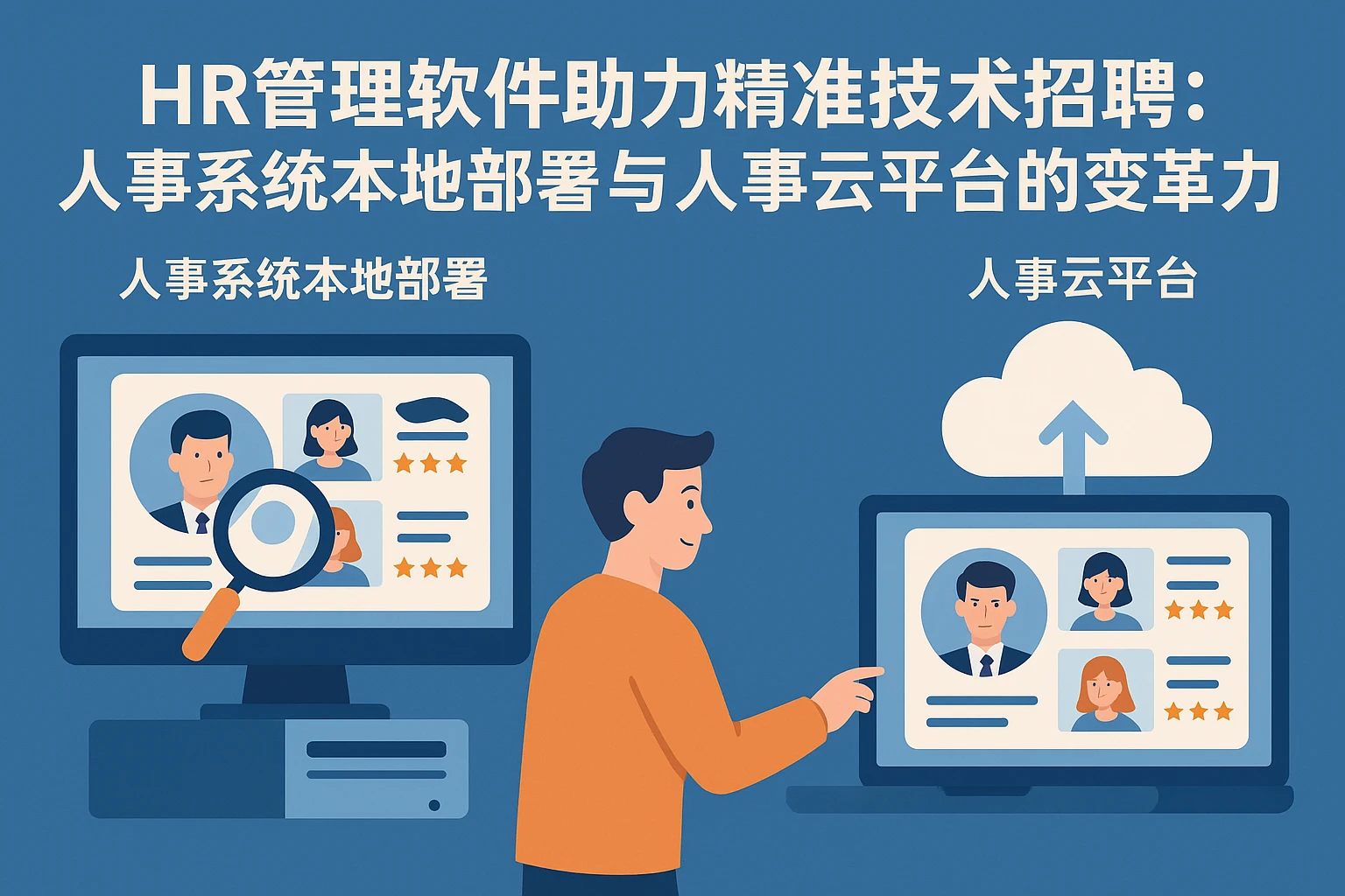 HR管理软件助力精准技术招聘：人事系统本地部署与人事云平台的变革力量