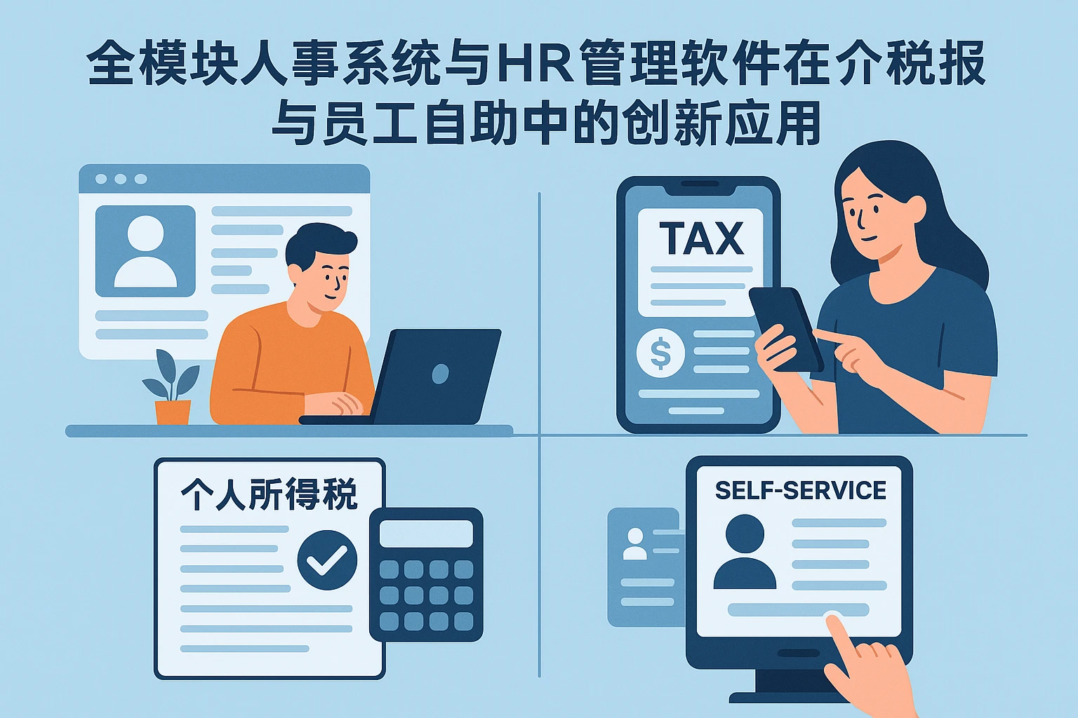全模块人事系统与HR管理软件在个税申报与员工自助中的创新应用