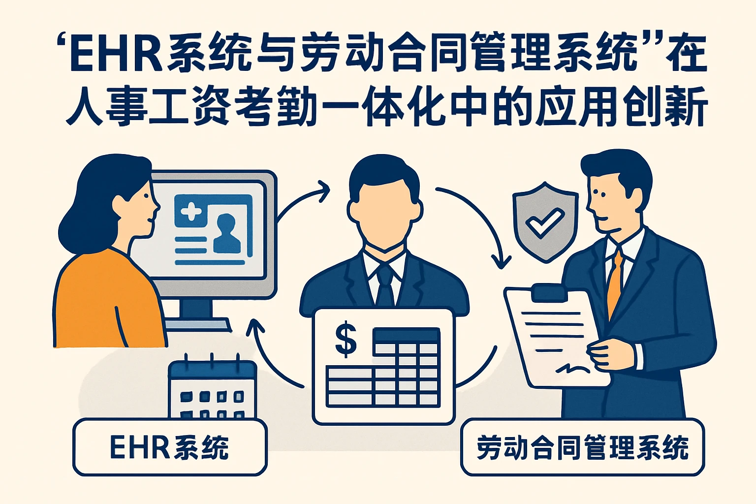 EHR系统与劳动合同管理系统在人事工资考勤一体化中的应用创新