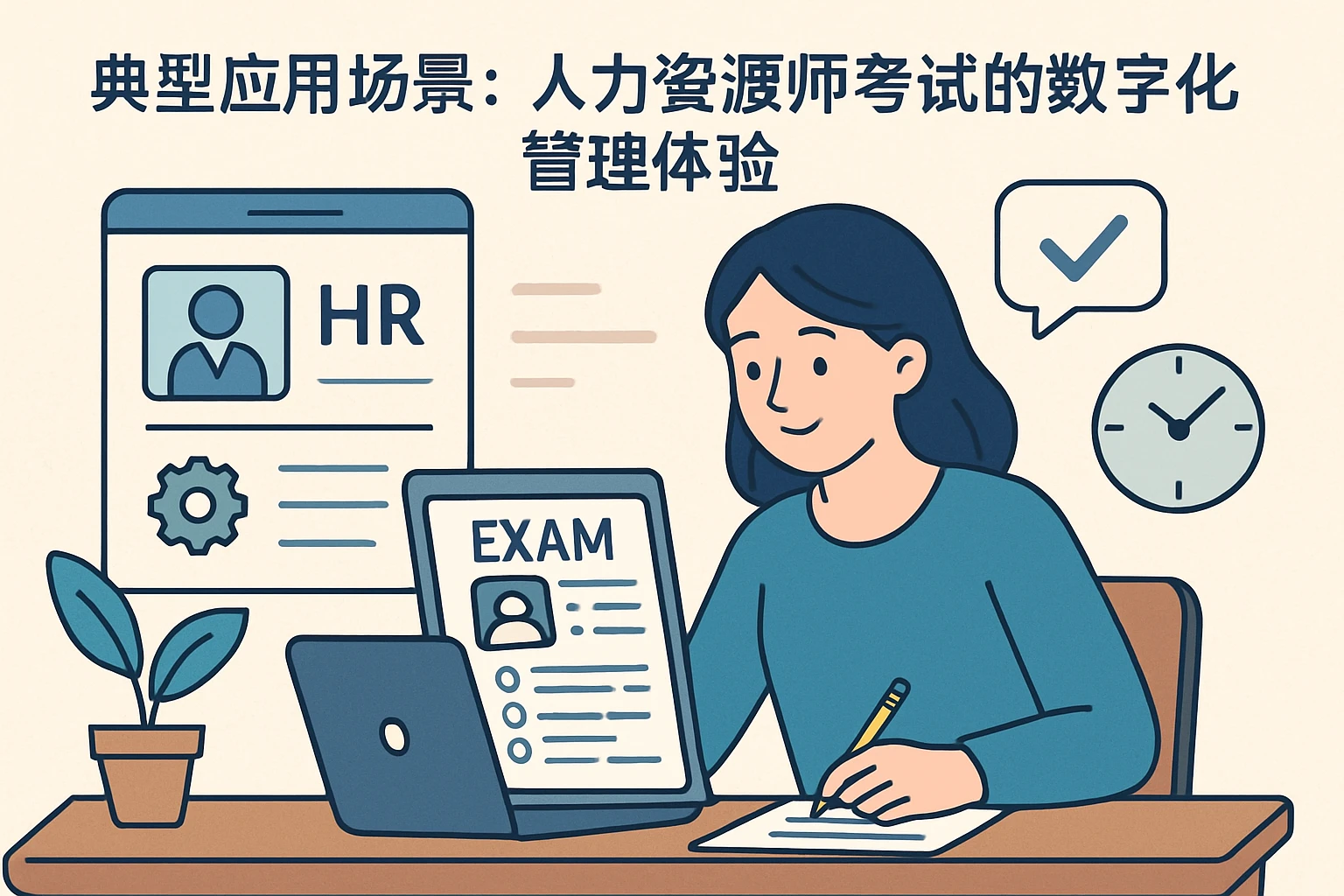 典型应用场景：人力资源师考试的数字化管理体验