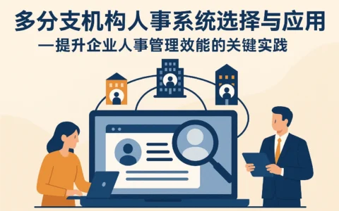 多分支机构人事系统选择与应用——提升企业人事管理效能的关键实践