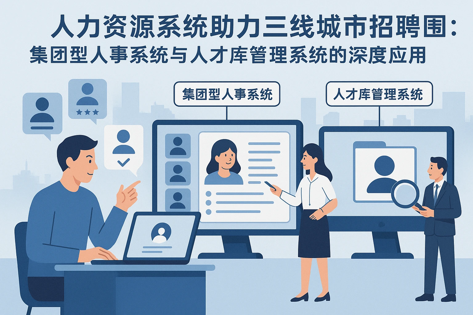 人力资源系统助力三线城市招聘突围：集团型人事系统与人才库管理系统的深度应用