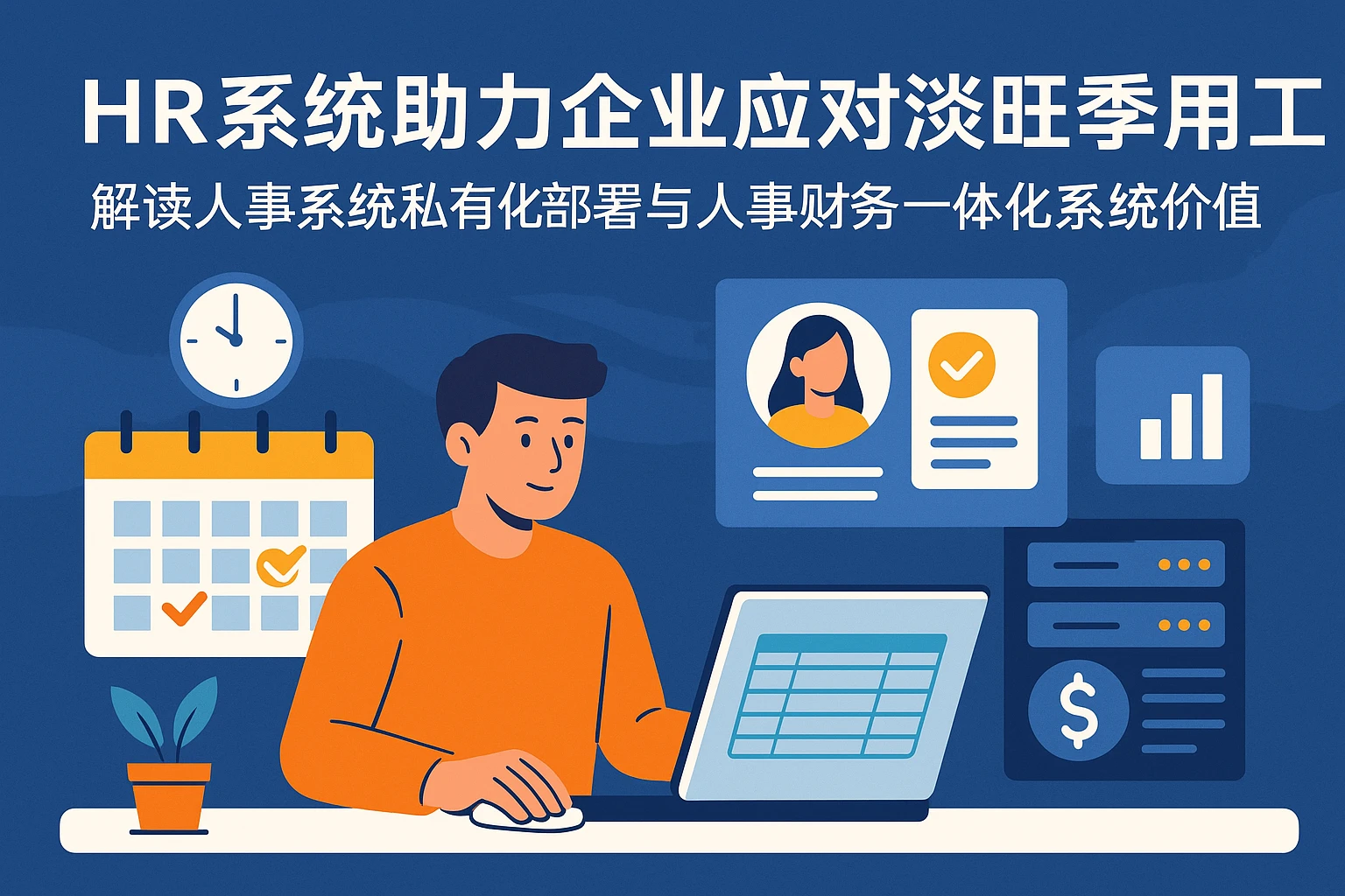 HR系统助力企业应对淡旺季用工挑战——解读人事系统私有化部署与人事财务一体化系统价值