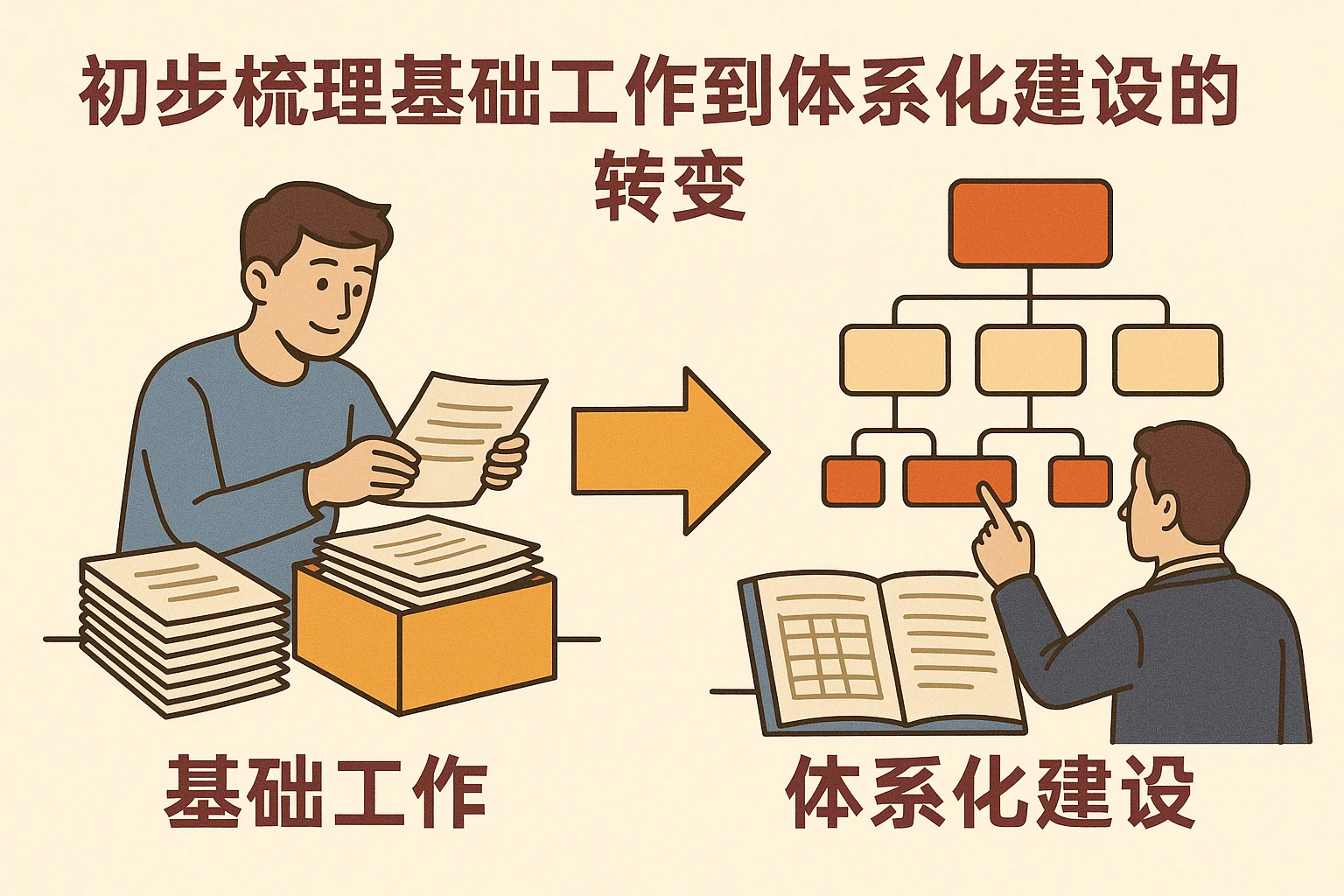 初步梳理基础工作到体系化建设的转变