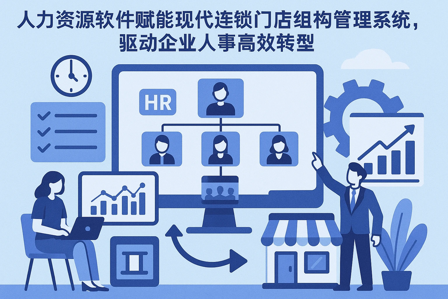 人力资源软件赋能现代连锁门店组织架构管理系统，驱动企业人事高效转型