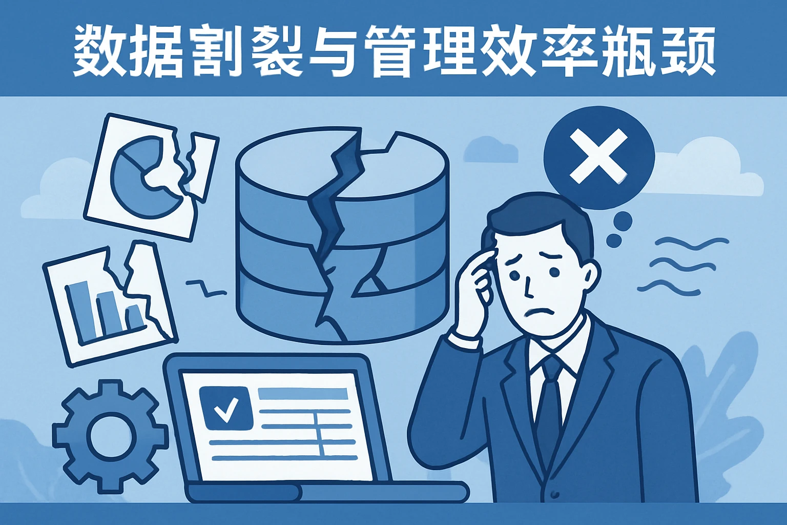 数据割裂与管理效率瓶颈