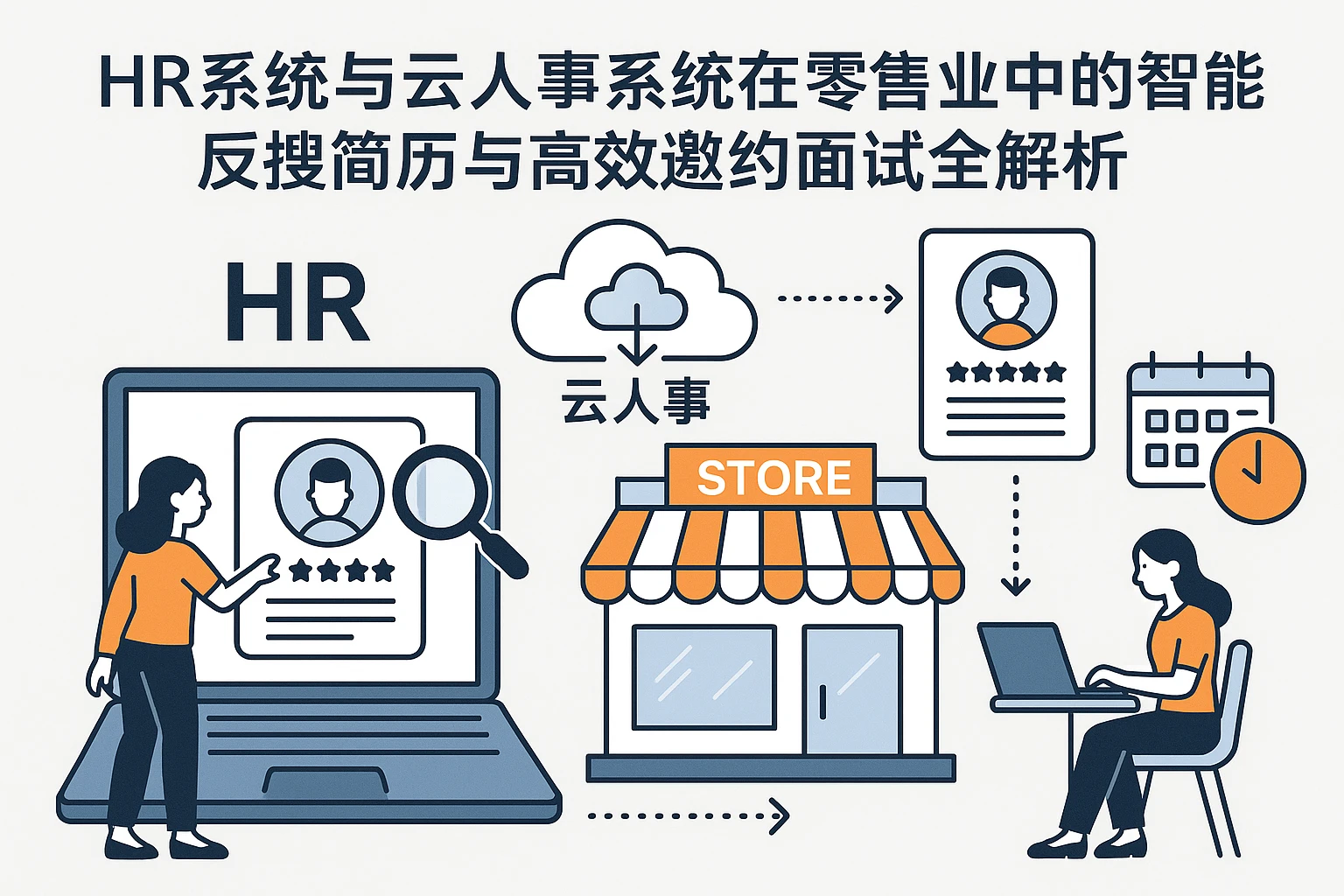HR系统与云人事系统在零售业中的智能反搜简历与高效邀约面试全解析