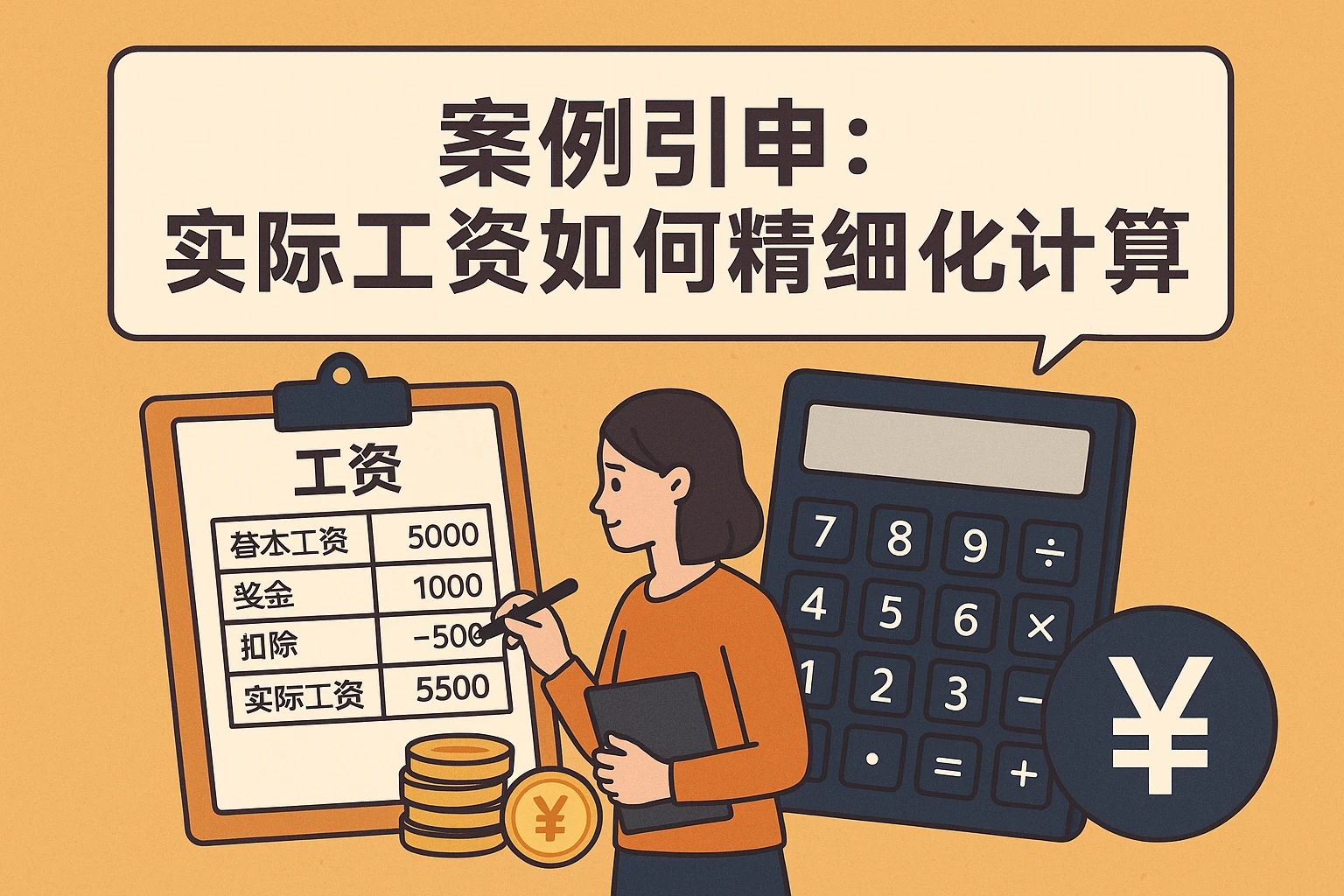 案例引申：实际工资如何精细化计算