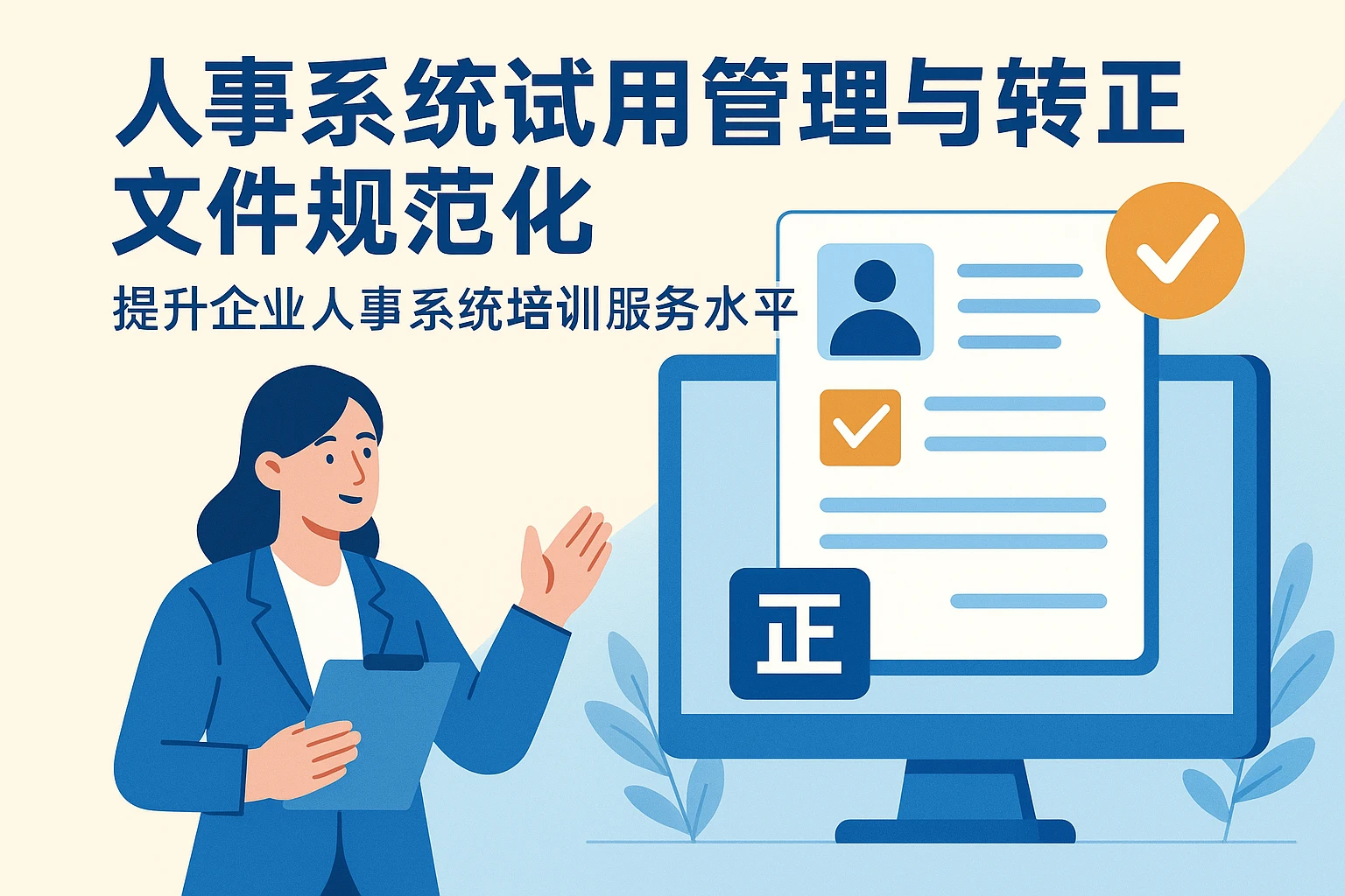 人事系统试用管理与转正文件规范化：提升企业人事系统培训服务水平