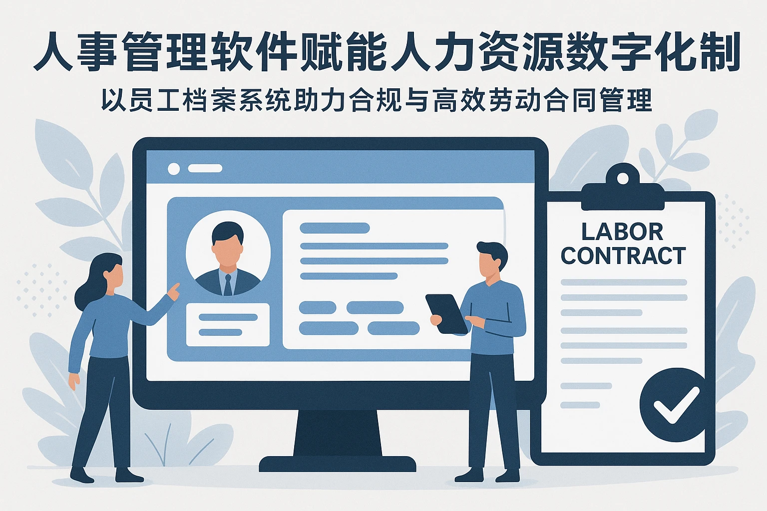 人事管理软件赋能人力资源数字化转型：以员工档案系统助力合规与高效劳动合同管理