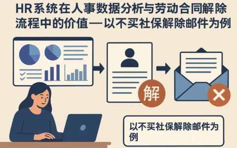 HR系统在人事数据分析与劳动合同解除流程中的价值——以不买社保解除邮件为例