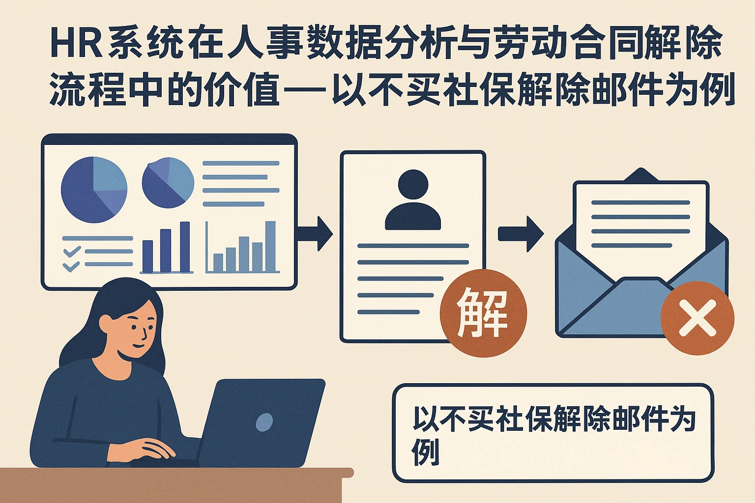 HR系统在人事数据分析与劳动合同解除流程中的价值——以不买社保解除邮件为例
