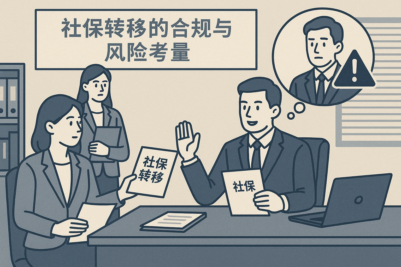 企业处理员工社保转移的合规与风险考量