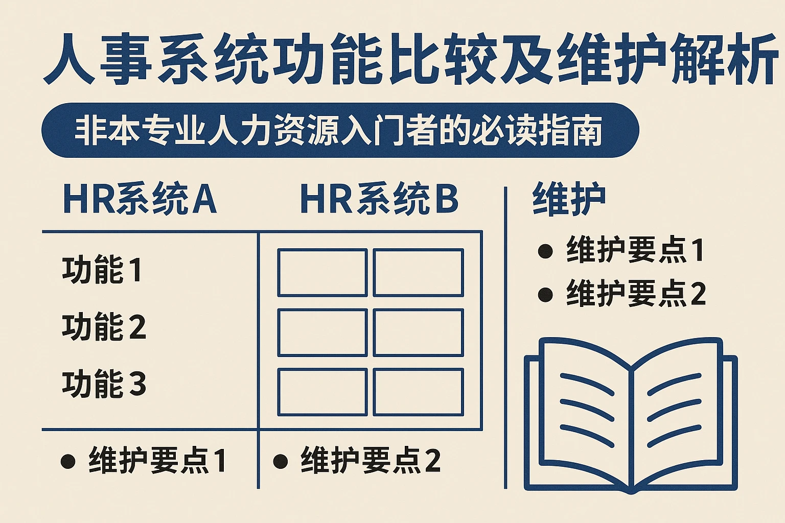 人事系统功能比较及维护解析——非本专业人力资源入门者的必读指南