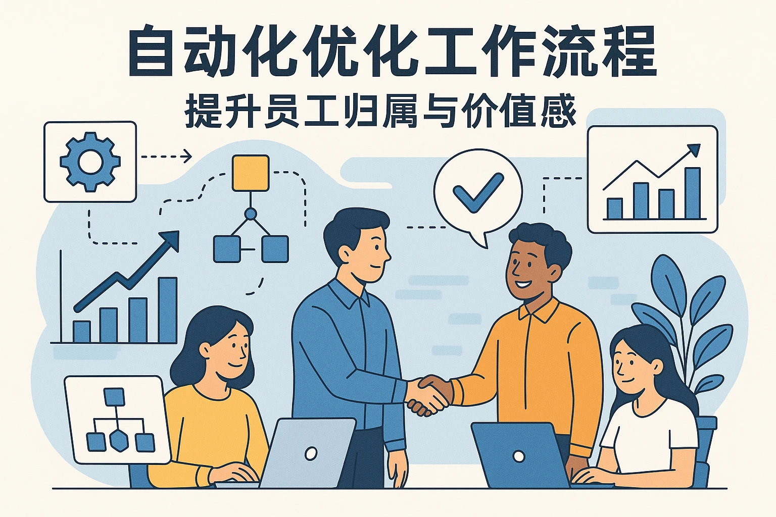 自动化优化工作流程，提升员工归属与价值感